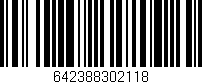 Código de barras (EAN, GTIN, SKU, ISBN): '642388302118'