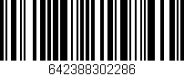 Código de barras (EAN, GTIN, SKU, ISBN): '642388302286'