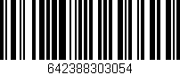 Código de barras (EAN, GTIN, SKU, ISBN): '642388303054'