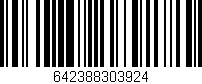 Código de barras (EAN, GTIN, SKU, ISBN): '642388303924'