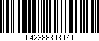 Código de barras (EAN, GTIN, SKU, ISBN): '642388303979'