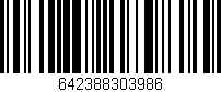 Código de barras (EAN, GTIN, SKU, ISBN): '642388303986'