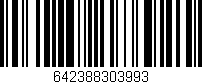 Código de barras (EAN, GTIN, SKU, ISBN): '642388303993'