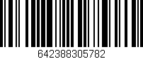 Código de barras (EAN, GTIN, SKU, ISBN): '642388305782'