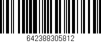 Código de barras (EAN, GTIN, SKU, ISBN): '642388305812'
