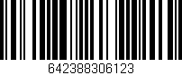 Código de barras (EAN, GTIN, SKU, ISBN): '642388306123'