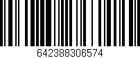 Código de barras (EAN, GTIN, SKU, ISBN): '642388306574'