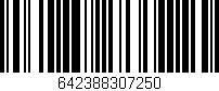 Código de barras (EAN, GTIN, SKU, ISBN): '642388307250'