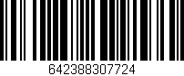 Código de barras (EAN, GTIN, SKU, ISBN): '642388307724'