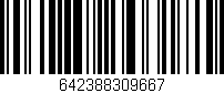 Código de barras (EAN, GTIN, SKU, ISBN): '642388309667'