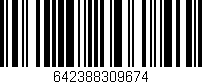 Código de barras (EAN, GTIN, SKU, ISBN): '642388309674'