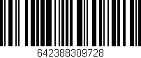 Código de barras (EAN, GTIN, SKU, ISBN): '642388309728'