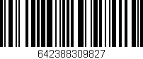 Código de barras (EAN, GTIN, SKU, ISBN): '642388309827'
