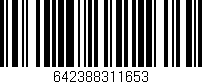 Código de barras (EAN, GTIN, SKU, ISBN): '642388311653'