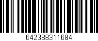 Código de barras (EAN, GTIN, SKU, ISBN): '642388311684'