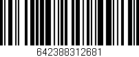 Código de barras (EAN, GTIN, SKU, ISBN): '642388312681'