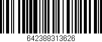 Código de barras (EAN, GTIN, SKU, ISBN): '642388313626'