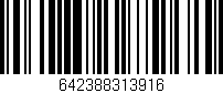 Código de barras (EAN, GTIN, SKU, ISBN): '642388313916'