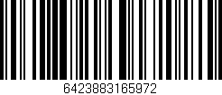 Código de barras (EAN, GTIN, SKU, ISBN): '6423883165972'