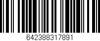 Código de barras (EAN, GTIN, SKU, ISBN): '642388317891'