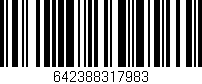 Código de barras (EAN, GTIN, SKU, ISBN): '642388317983'