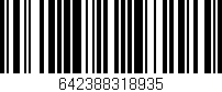 Código de barras (EAN, GTIN, SKU, ISBN): '642388318935'