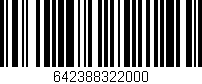 Código de barras (EAN, GTIN, SKU, ISBN): '642388322000'