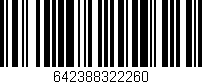 Código de barras (EAN, GTIN, SKU, ISBN): '642388322260'
