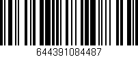 Código de barras (EAN, GTIN, SKU, ISBN): '644391084487'