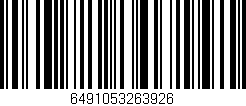Código de barras (EAN, GTIN, SKU, ISBN): '6491053263926'