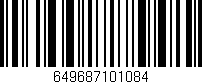Código de barras (EAN, GTIN, SKU, ISBN): '649687101084'