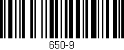 Código de barras (EAN, GTIN, SKU, ISBN): '650-9'