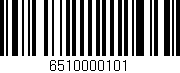 Código de barras (EAN, GTIN, SKU, ISBN): '6510000101'