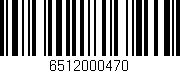 Código de barras (EAN, GTIN, SKU, ISBN): '6512000470'