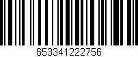 Código de barras (EAN, GTIN, SKU, ISBN): '653341222756'