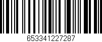 Código de barras (EAN, GTIN, SKU, ISBN): '653341227287'