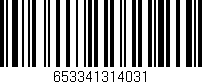 Código de barras (EAN, GTIN, SKU, ISBN): '653341314031'