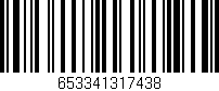 Código de barras (EAN, GTIN, SKU, ISBN): '653341317438'