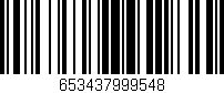 Código de barras (EAN, GTIN, SKU, ISBN): '653437999548'