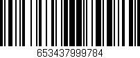 Código de barras (EAN, GTIN, SKU, ISBN): '653437999784'