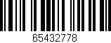 Código de barras (EAN, GTIN, SKU, ISBN): '65432778'