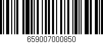 Código de barras (EAN, GTIN, SKU, ISBN): '659007000850'