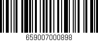 Código de barras (EAN, GTIN, SKU, ISBN): '659007000898'