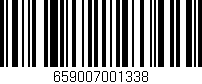 Código de barras (EAN, GTIN, SKU, ISBN): '659007001338'