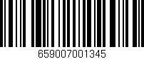 Código de barras (EAN, GTIN, SKU, ISBN): '659007001345'