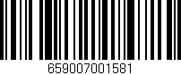 Código de barras (EAN, GTIN, SKU, ISBN): '659007001581'