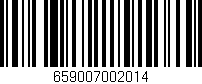 Código de barras (EAN, GTIN, SKU, ISBN): '659007002014'