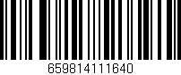 Código de barras (EAN, GTIN, SKU, ISBN): '659814111640'