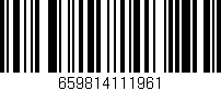 Código de barras (EAN, GTIN, SKU, ISBN): '659814111961'
