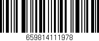 Código de barras (EAN, GTIN, SKU, ISBN): '659814111978'